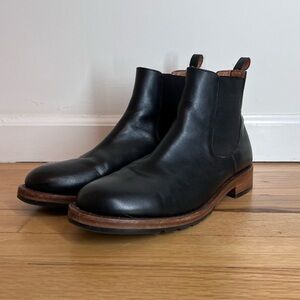Patina Leather Chelsea Boots